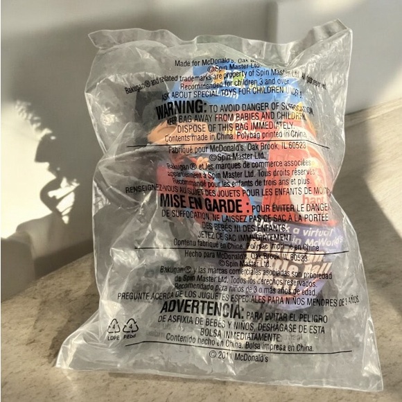 2/$20 NEW IN BAG McDonald's Happy Meal Bakugan Taylean Toy 2011 Battle Ball - Picture 5 of 5